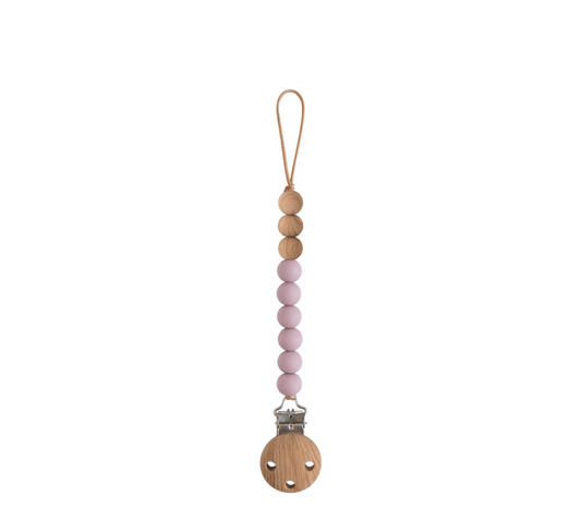 Mushie Silicone Pacifier Clip | Eva