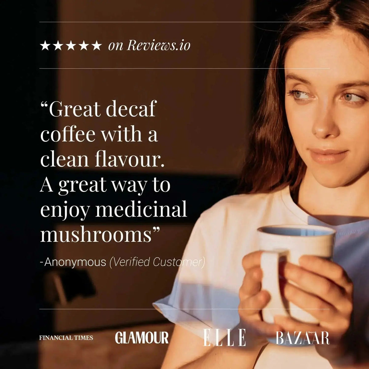 Decaffeinated Mushroom Coffee, Organic - 75g