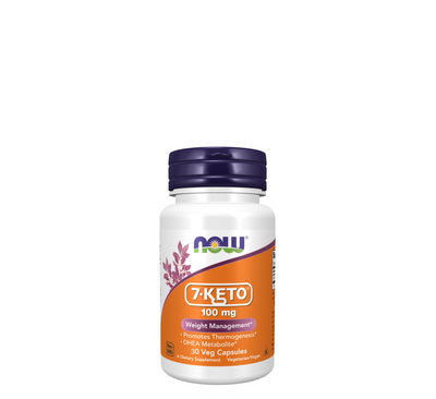 NOW 7-KETO® 100 мг *30 вегетаријански капсули 