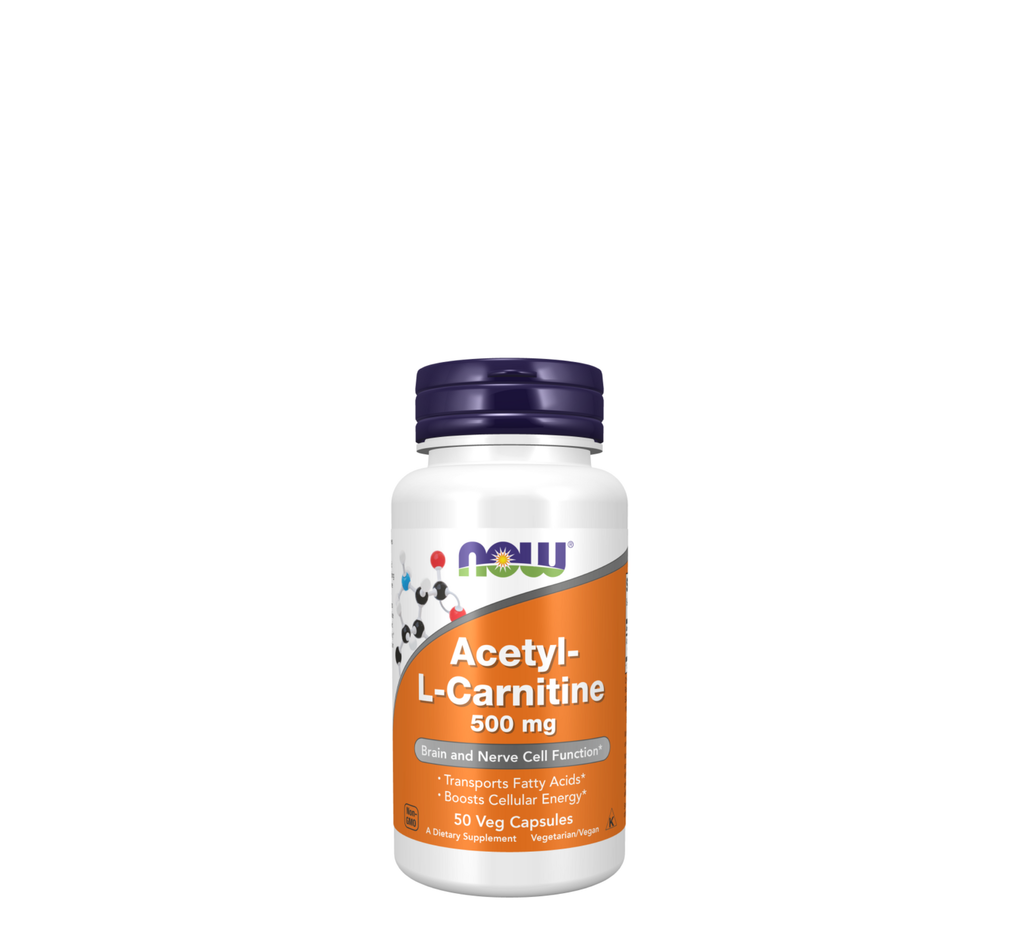 NOW Acetil-L-Karnitinë 500 mg *50 Kapsula Vegjetariane 