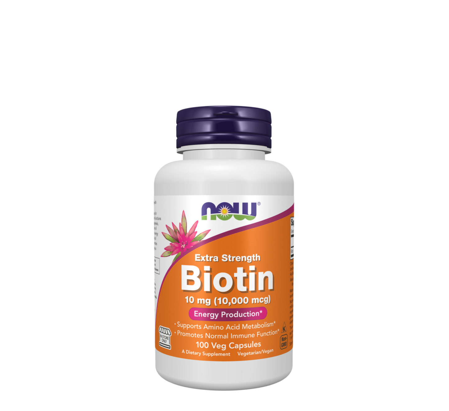 NOW Biotin 10mg (10,000 mcg) *120 vcaps