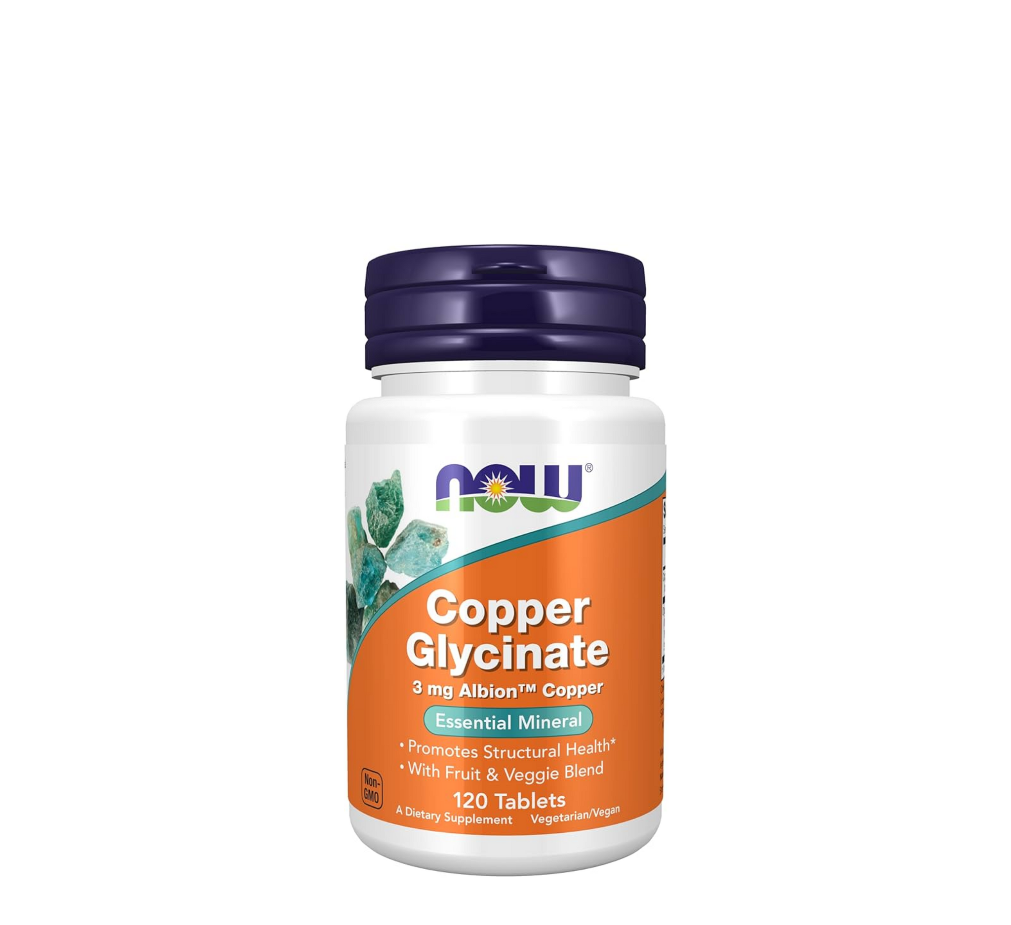 NOW Copper Glycinate 3mg (*120 tabs)