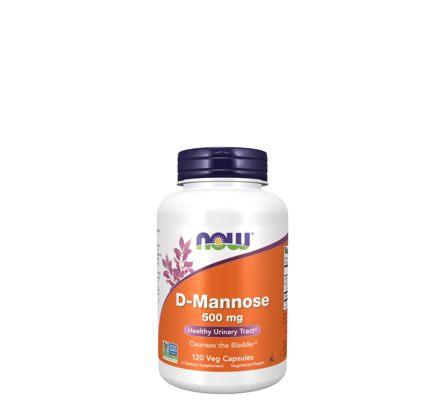 NOW D-Mannoze 500 mg *120 Kapsula Vegjetariane 
