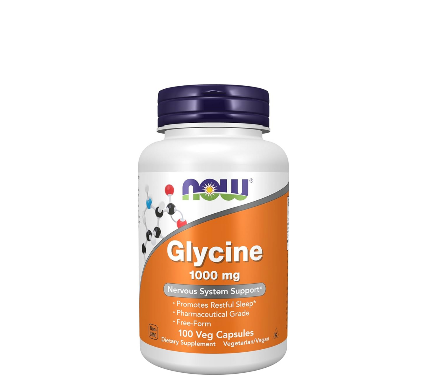 NOW Glycine 1000mg (*100 vcaps)