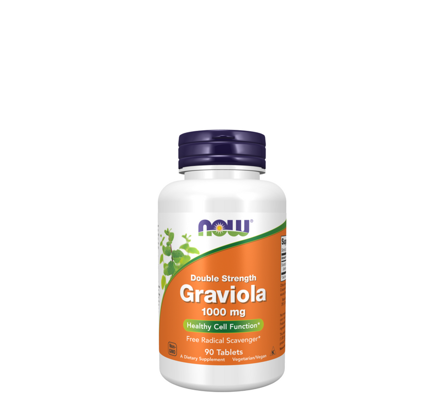 NOW Graviola 1000 mg Двојна јачина *90 таблети 