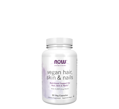NOW Vegan Hair, Skin & Nails *90Veg Capsules