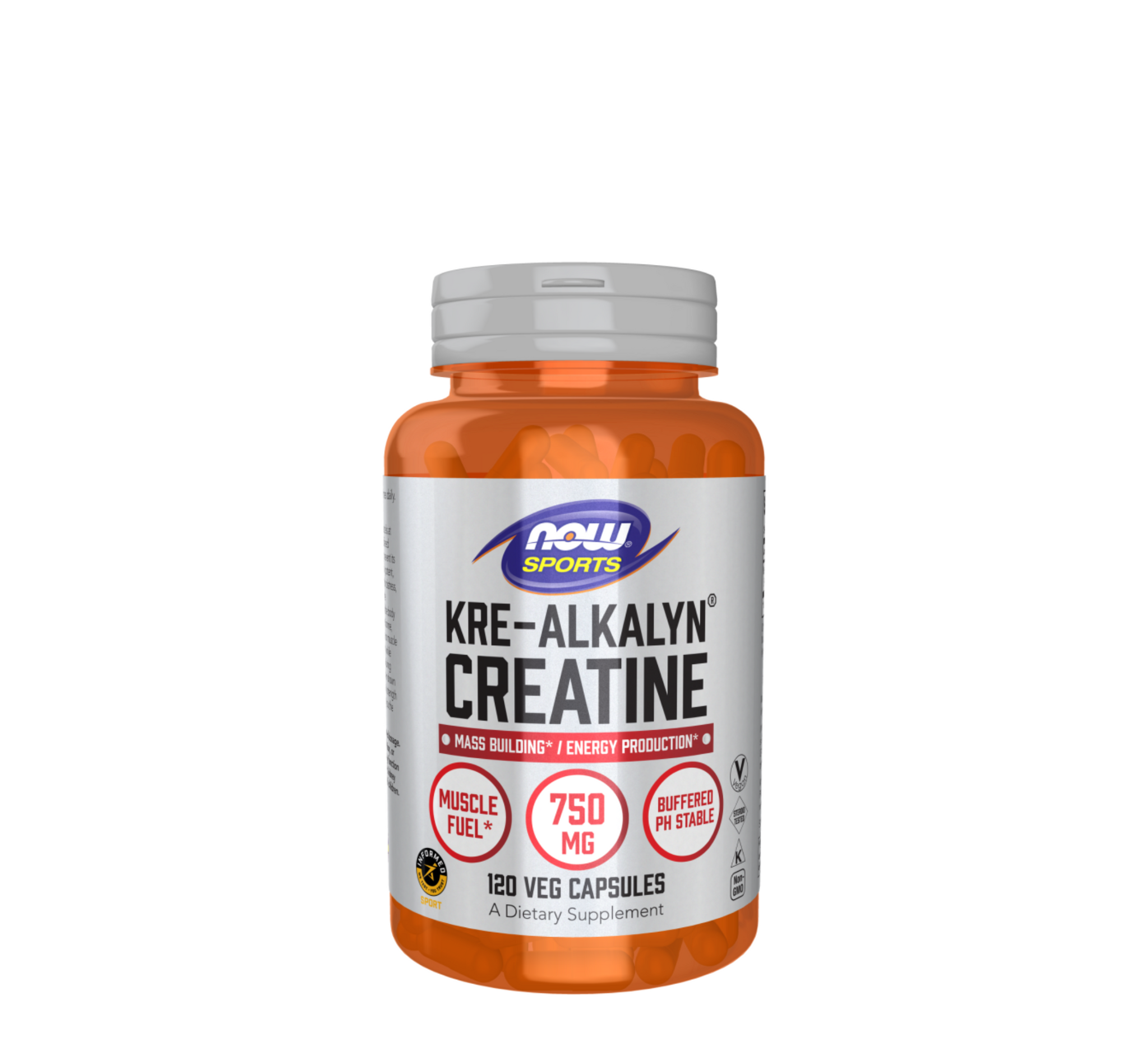 NOW Kre-Alkalyn Creatine (R) 750mg (*120 vcaps)