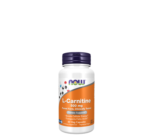 NOW L-Carnitine 500 mg *60Veg Capsules