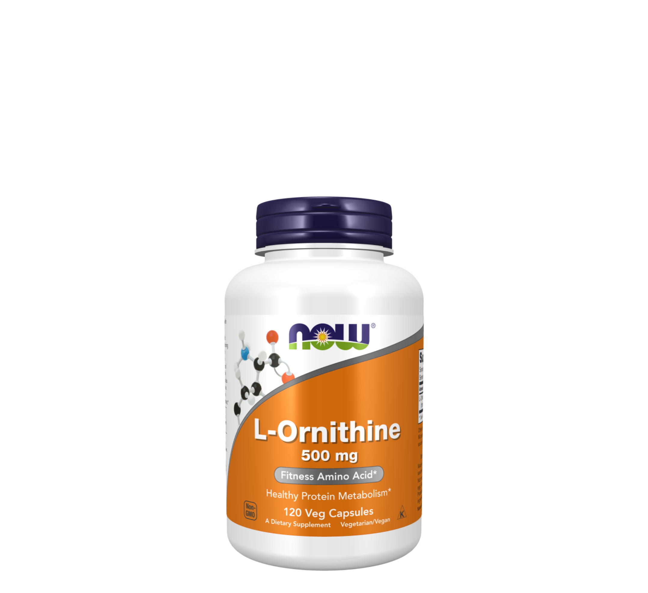 NOW L-Ornithine 500 mg *120Veg Capsules