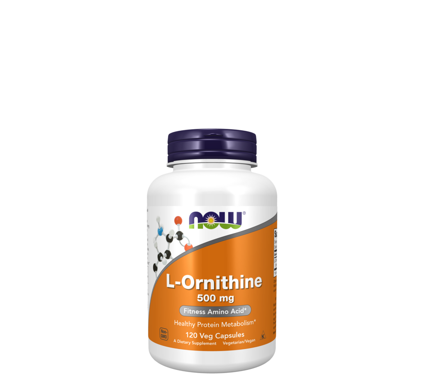 NOW L-Ornithine 500 mg *120 Kapsula Vegjetariane 