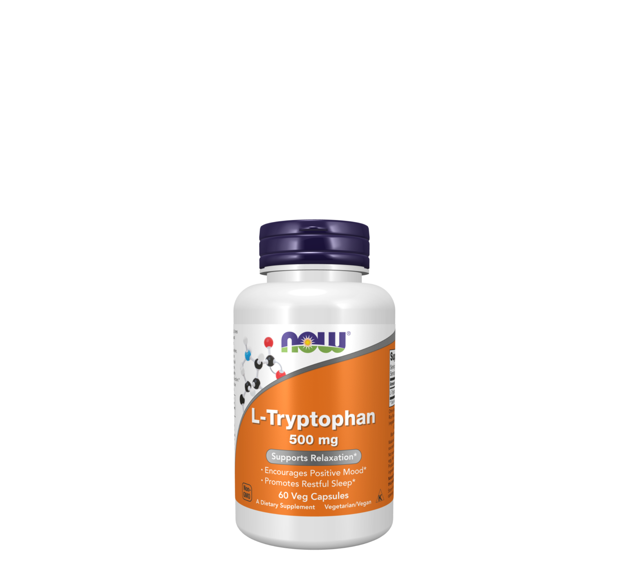 NOW L-Tryptophan 500 mg *60Veg Capsules