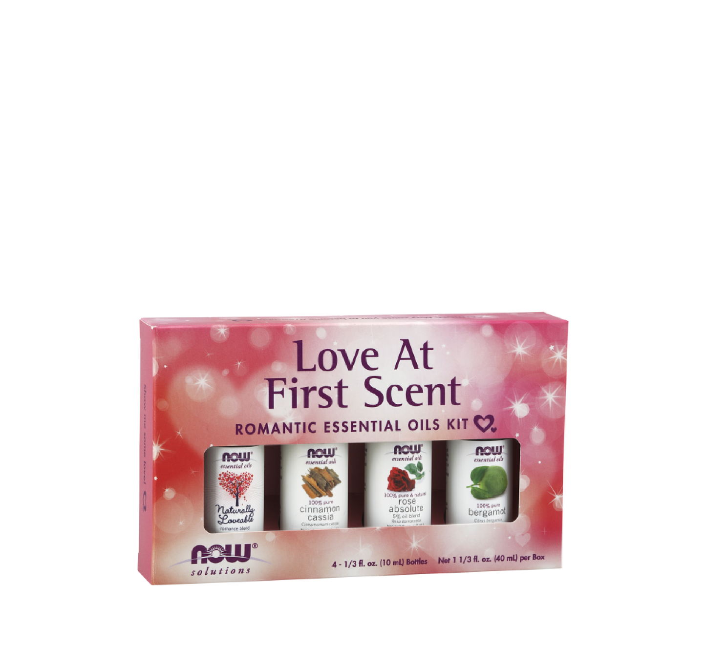 Kit vajrash esencialë NOW Love At First Scent 