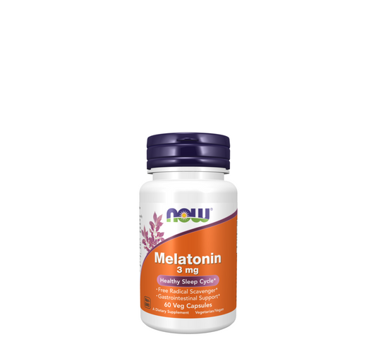 NOW Melatonin 3 mg *60Veg Capsules