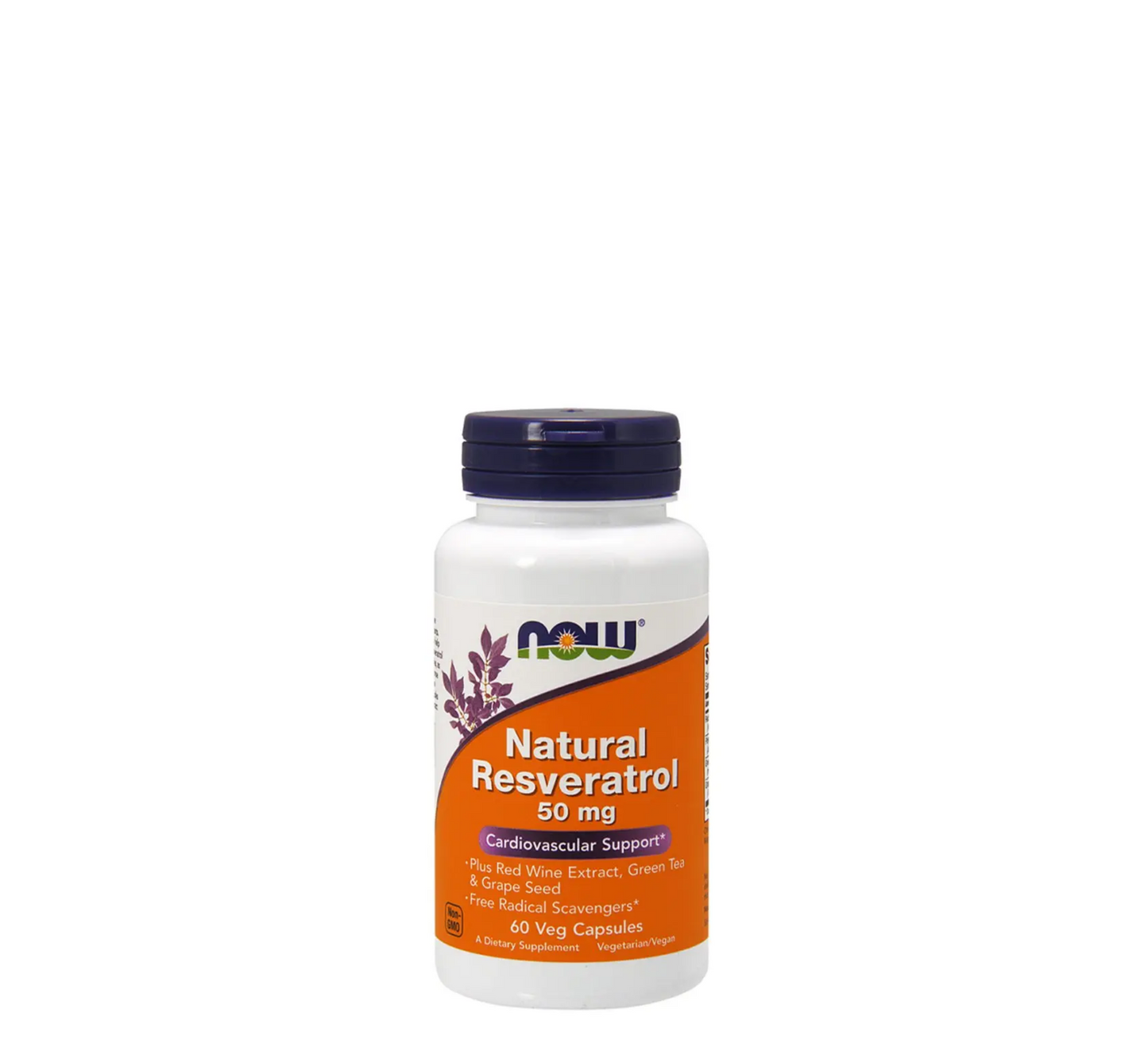 NOW Resveratrol Natyral *60 Kapsula Vegjetariane 