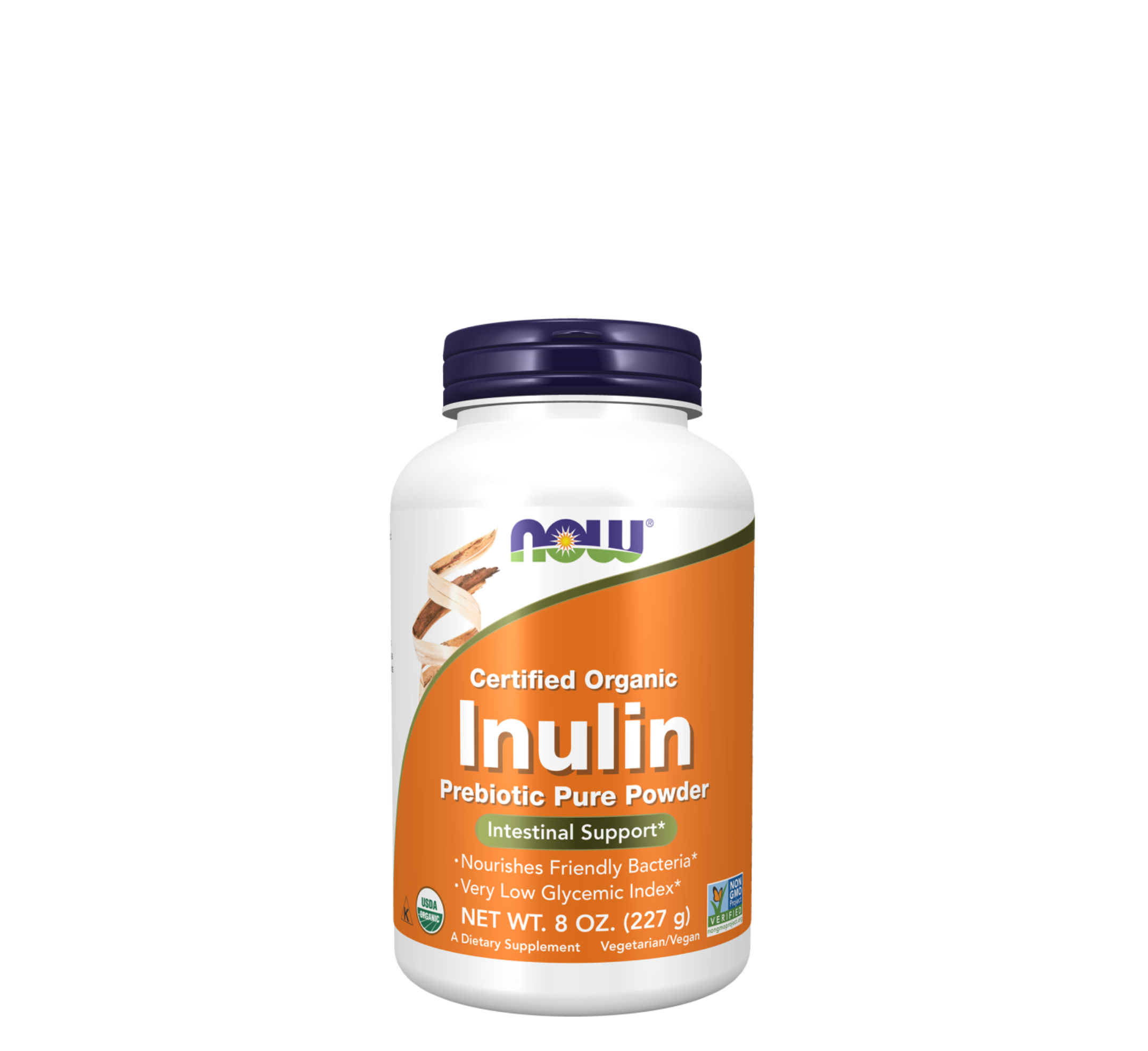 NOW Organic Inulin Prebiotic Pure Powder *227gr