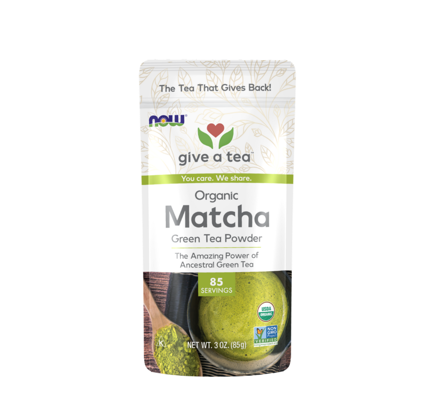 NOW Organic Matcha Green Tea Powder (*86gr)
