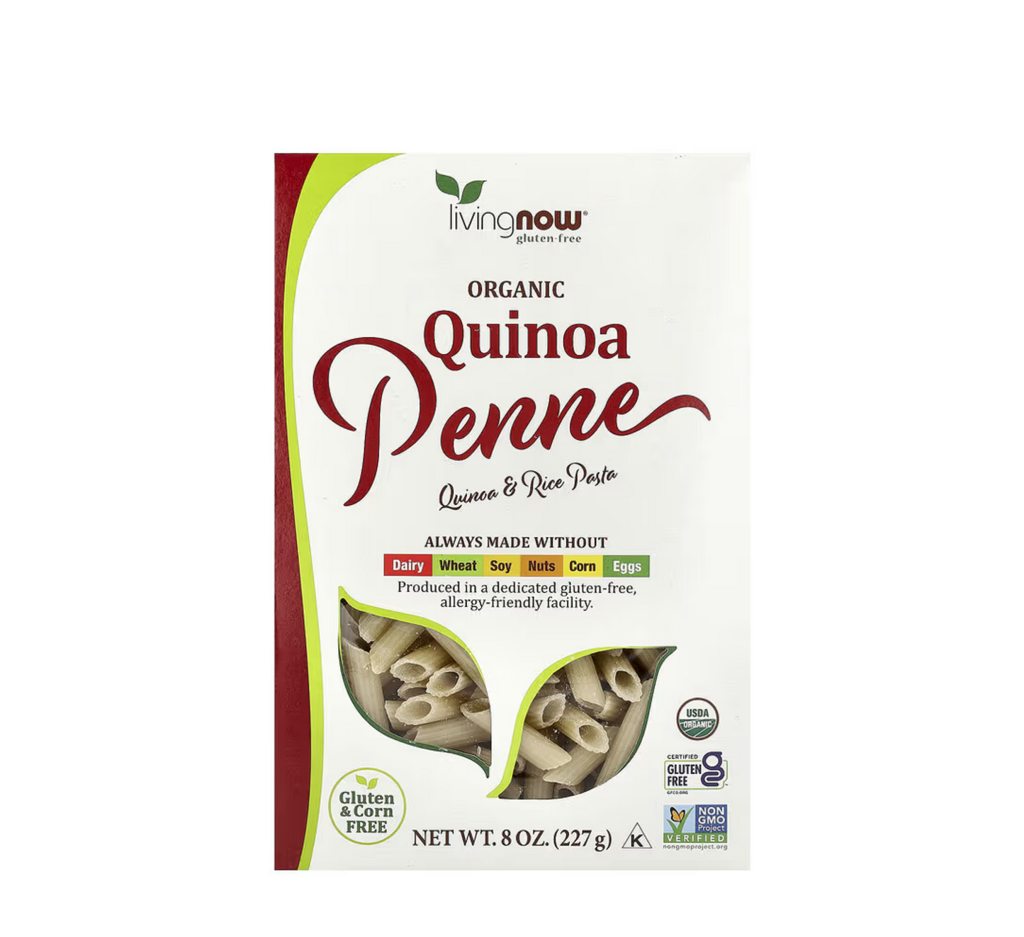 NOW Organic Quinoa Penne Pasta (*227g)