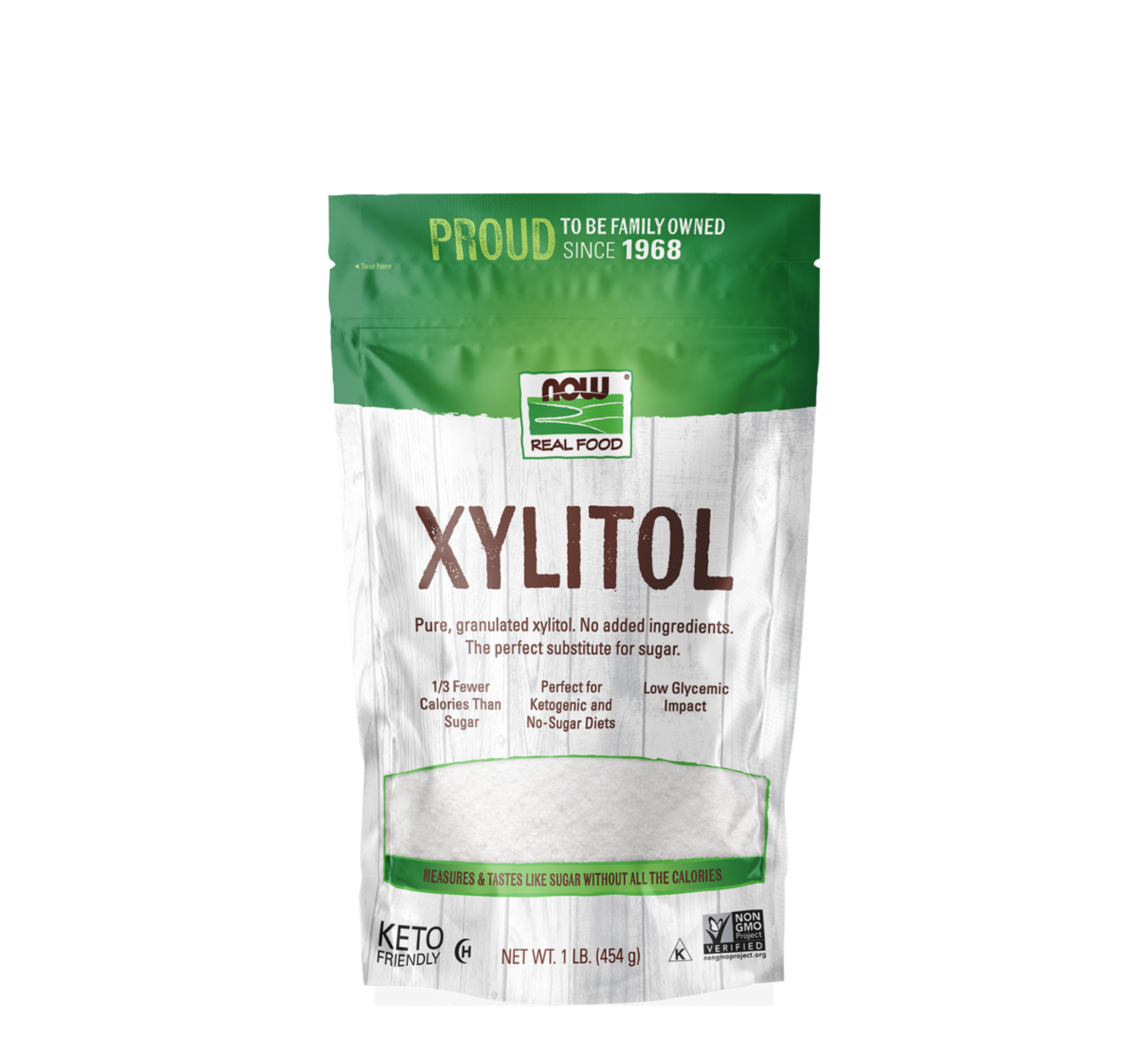 NOW Organic Xylitol Natural Sweetener (*454g)