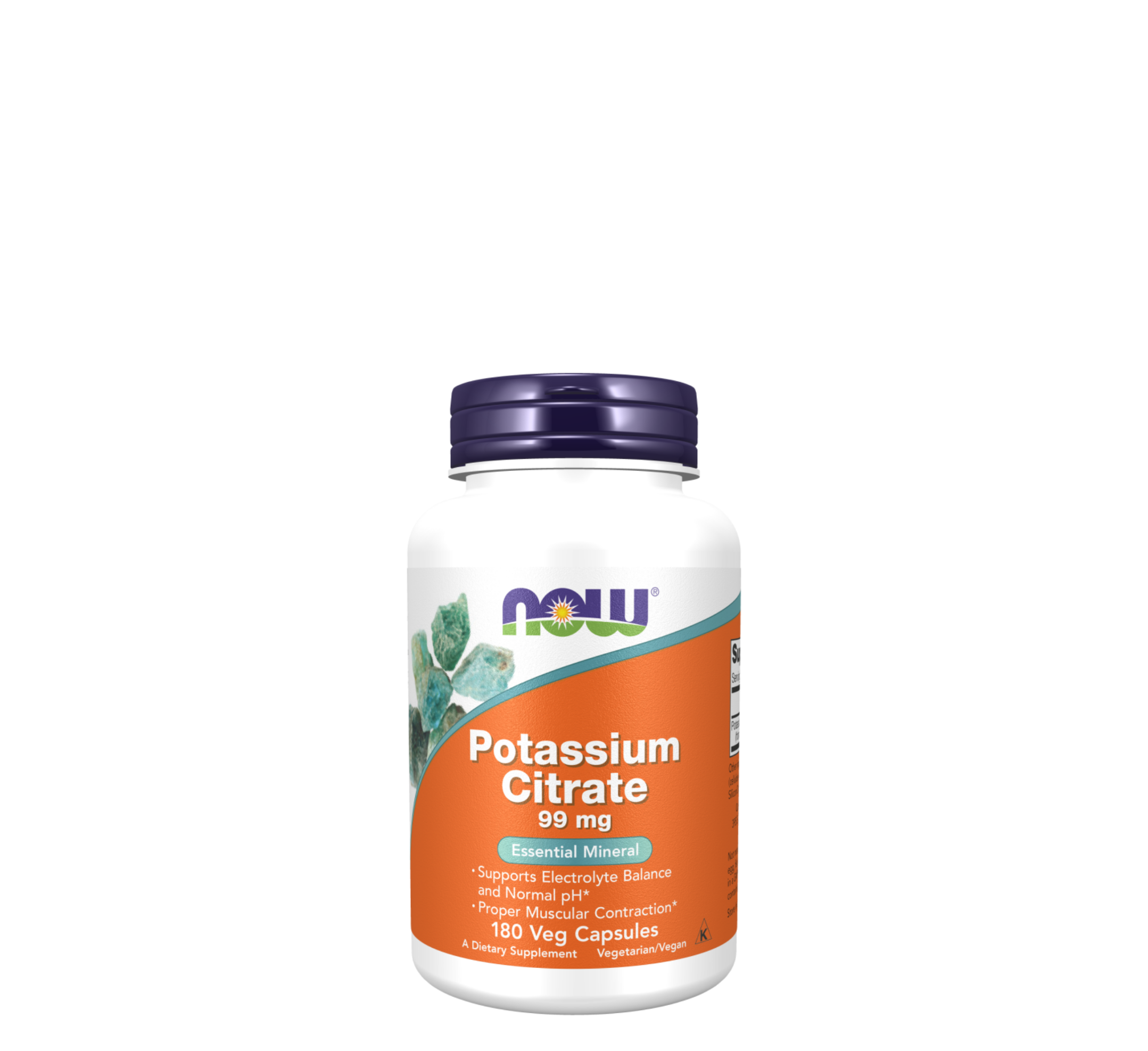 NOW Potassium Citrate 99 mg *180Veg Capsules