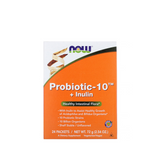 NOW Probiotic-10 + Inulin Packets *24bustina