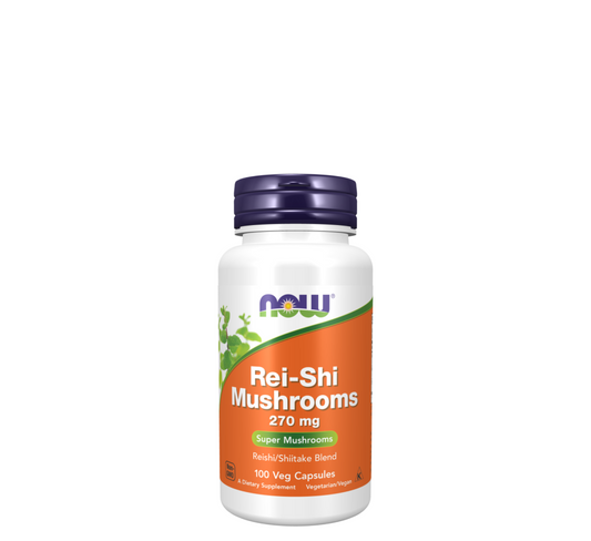 NOW Rei-Shi Mushrooms 270 mg *100Veg Capsules