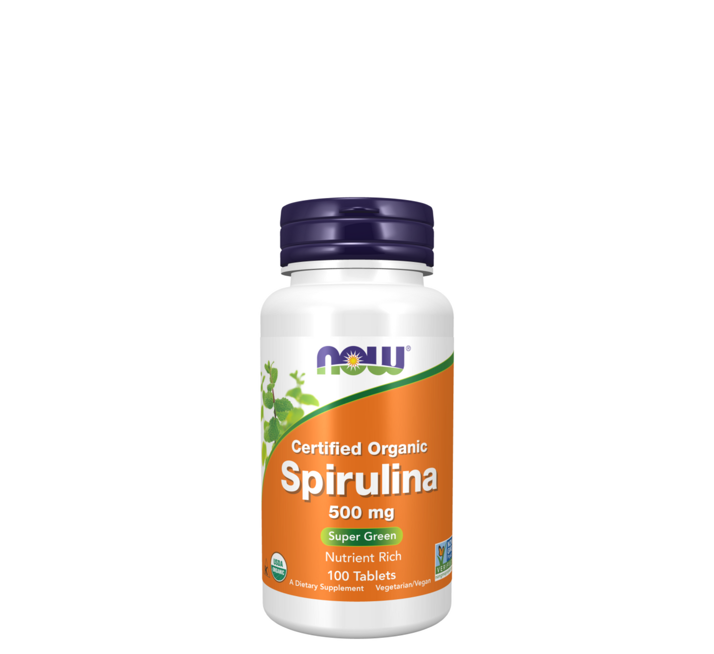 NOW Spirulina 500 mg *100 tableta organike 
