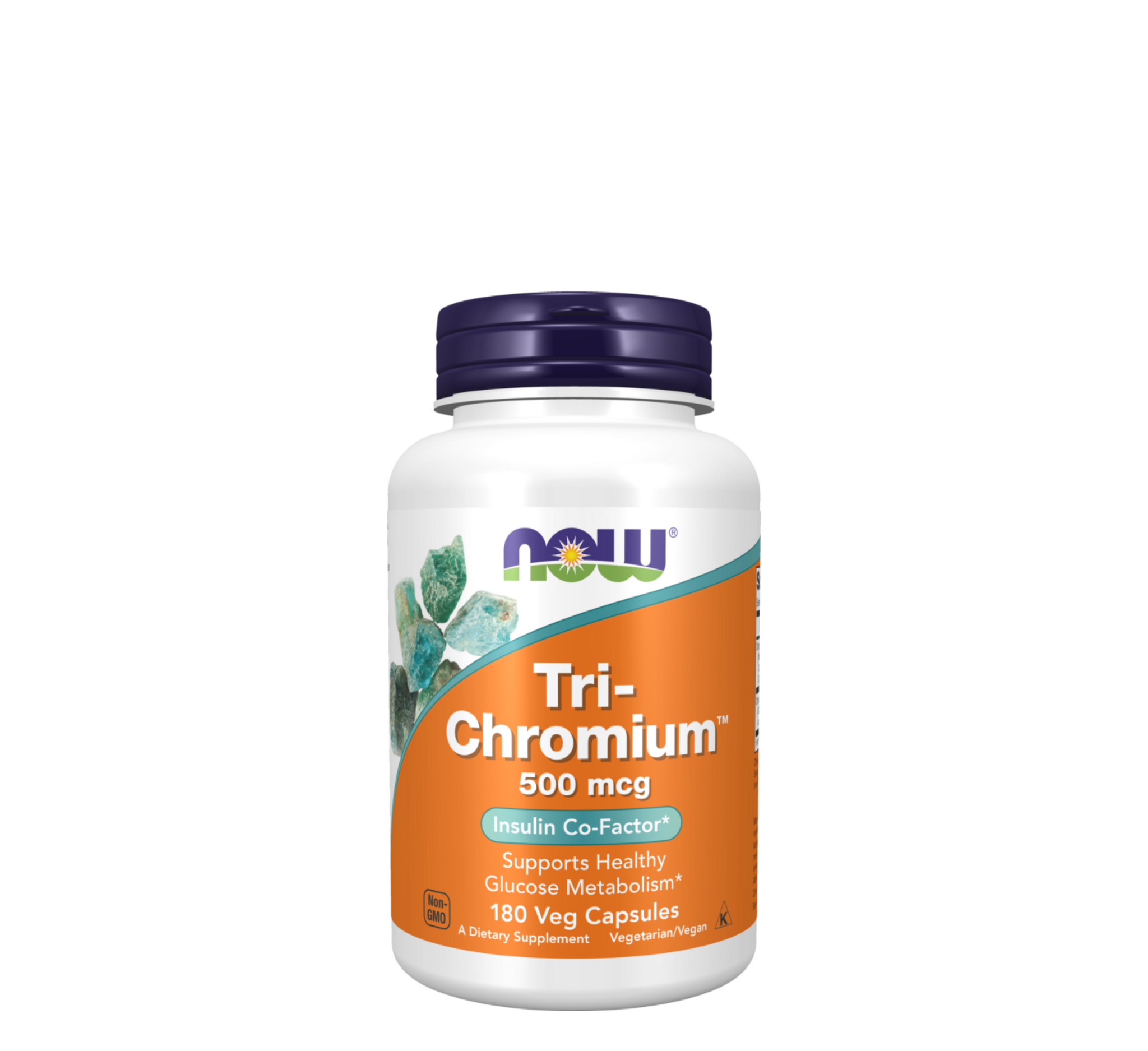 NOW Tri-Chromium™ 500 mcg with Cinnamon *180Veg Capsules
