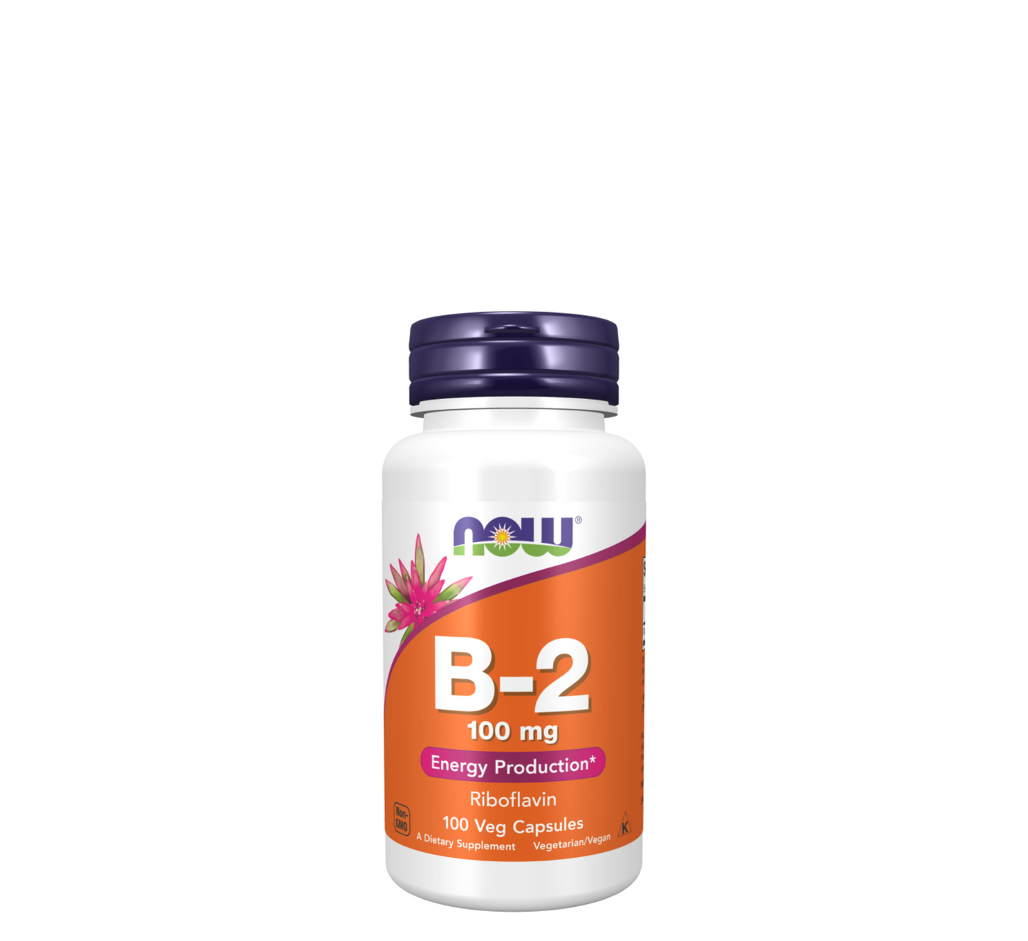 NOW Vitamina B-2 100 mg *100 Kapsula Vegjetariane 