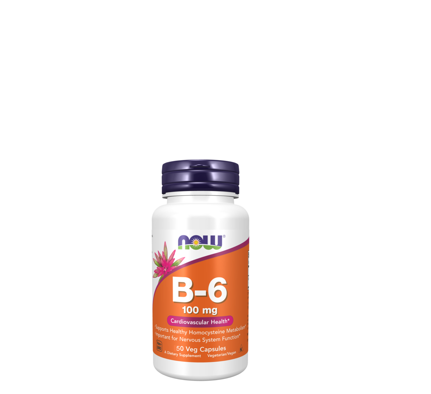 NOW Vitamina B-6 100 mg *50 Kapsula Vegjetariane 