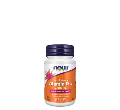 NOW Vitamina D-3 2000 IU *30 kapsula të buta 