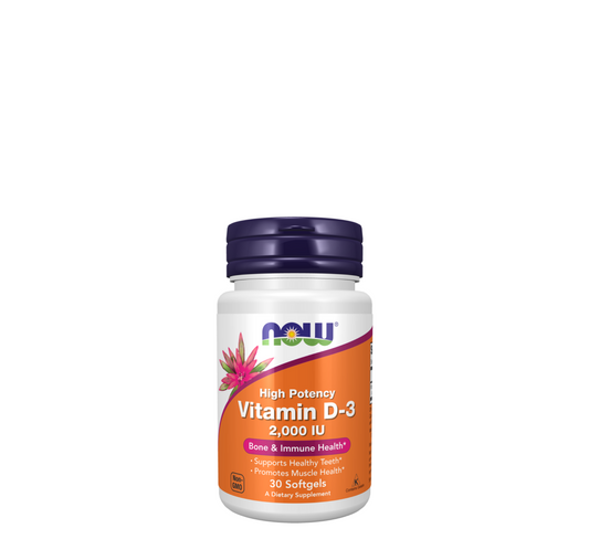 NOW Vitamin D-3 2000 IU *30Softgels