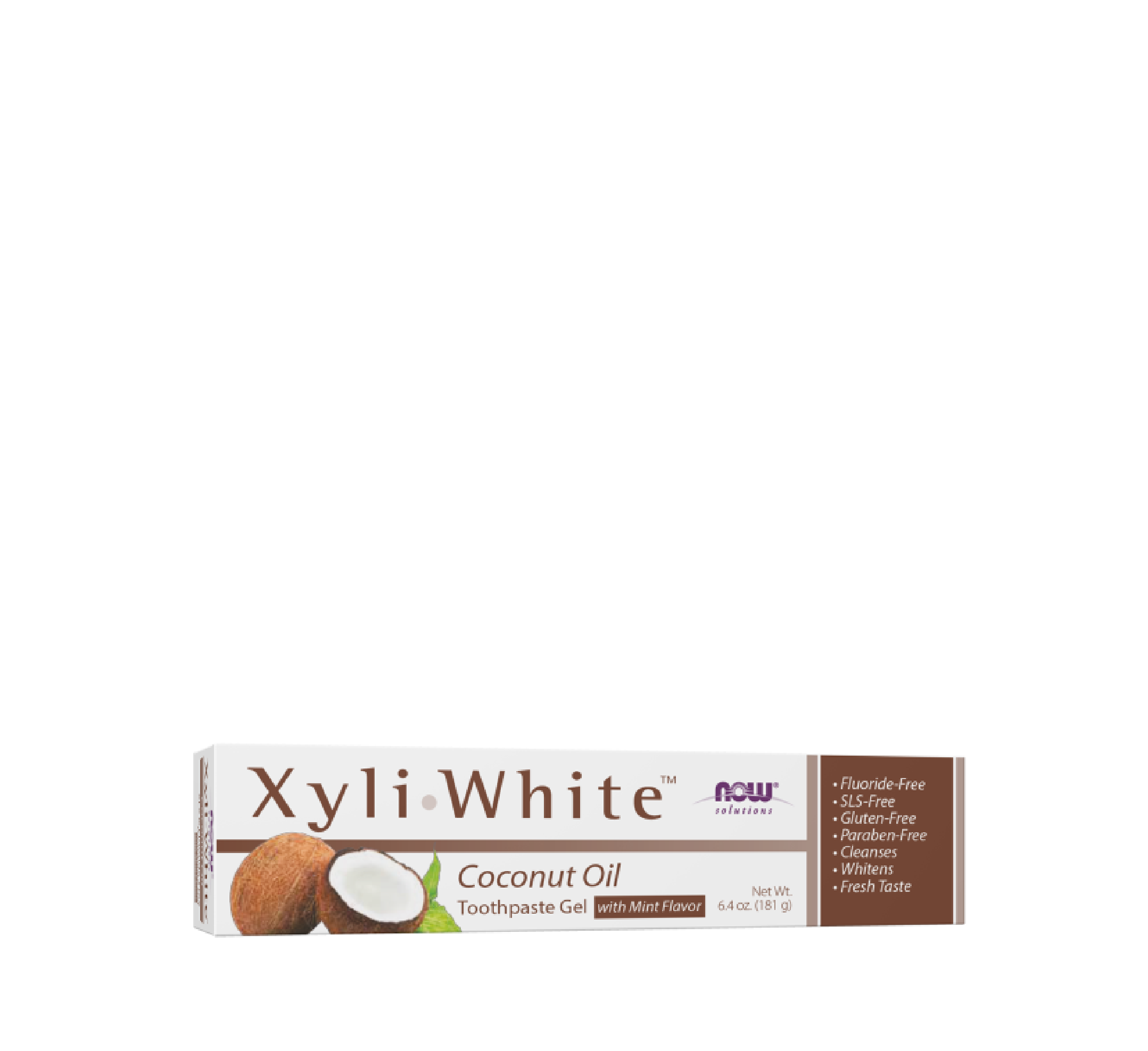 NOW XyliWhite™ Coconut Oil Toothpaste Gel *181gr