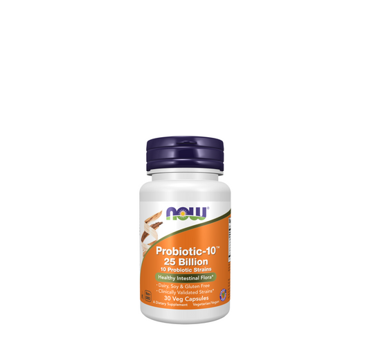 NOW Probiotic-10™ 25 Billion Veg Capsules