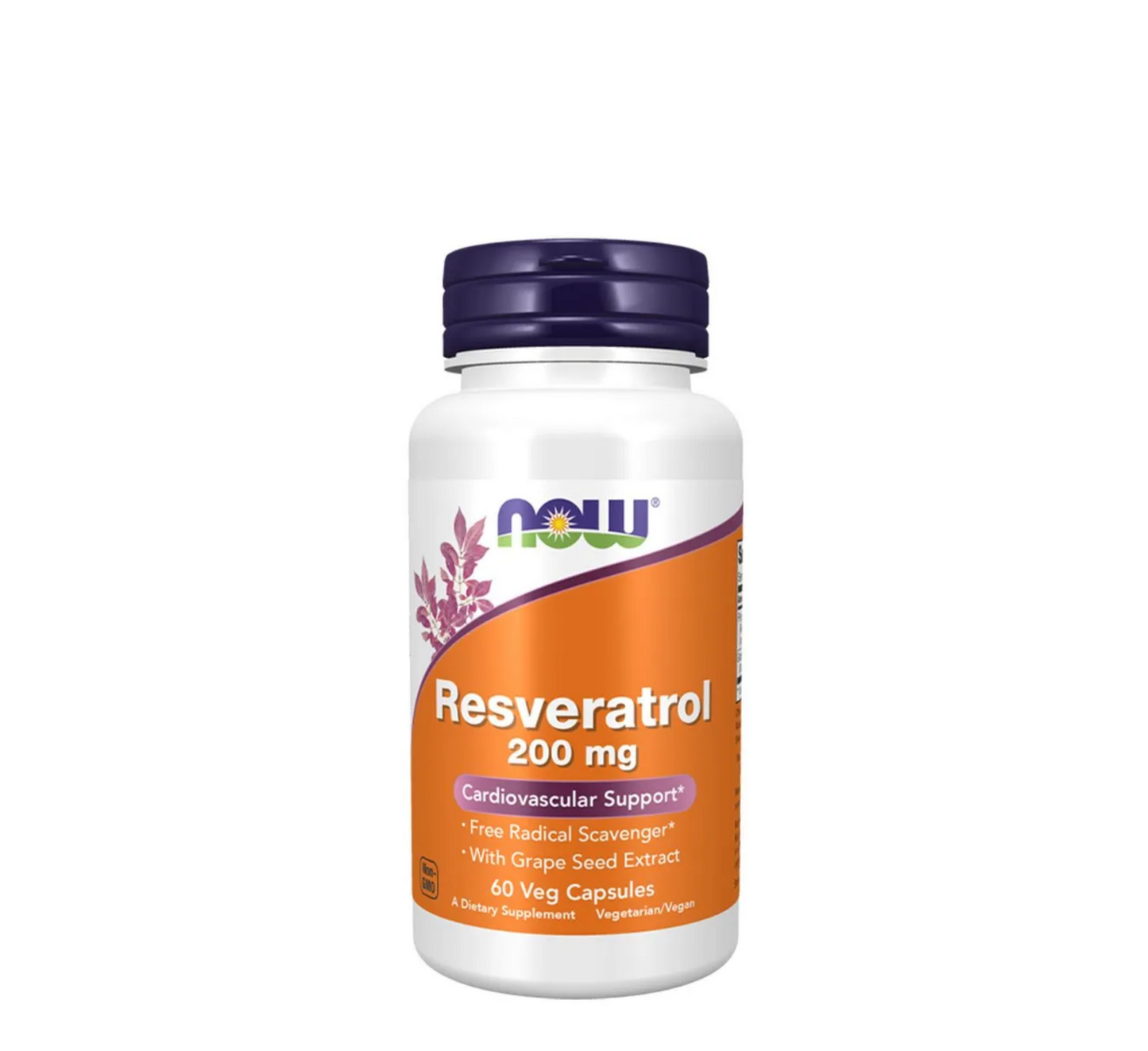 NOW Resveratrol 200mg (*60 veg caps)