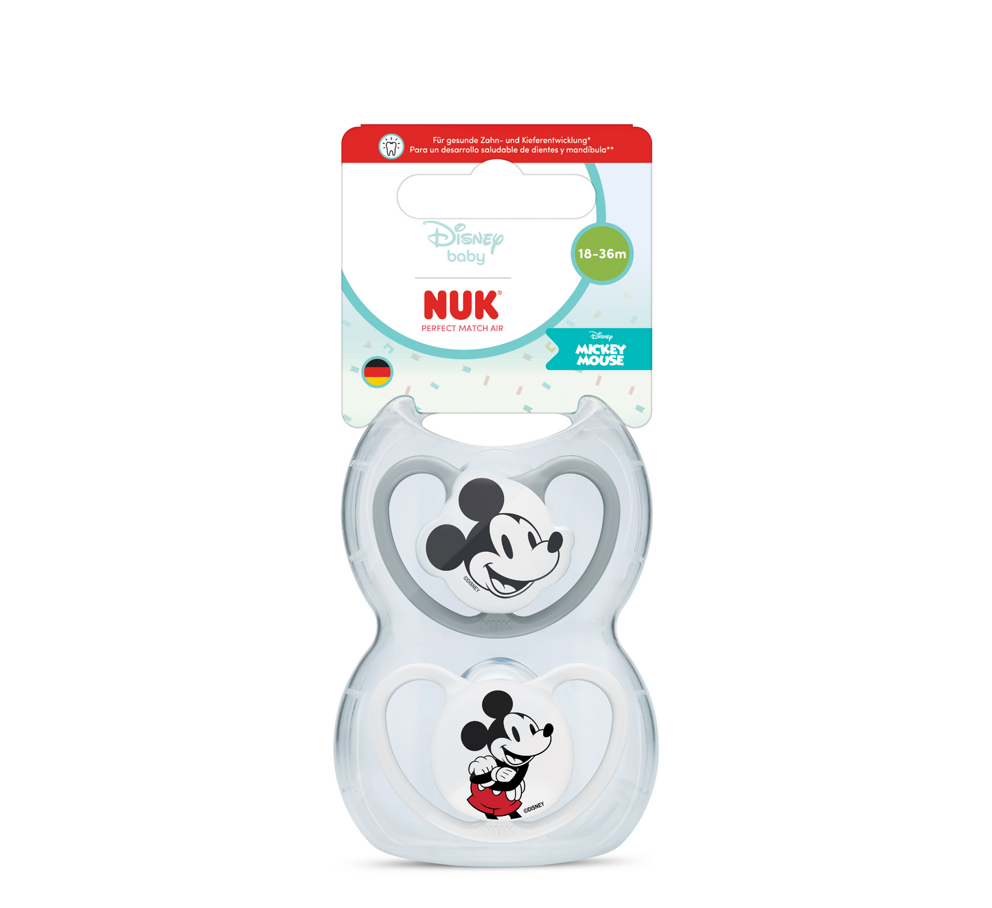 NUK Biberon Rrens Perfect Match Air Mickey 18-36M *2pcs