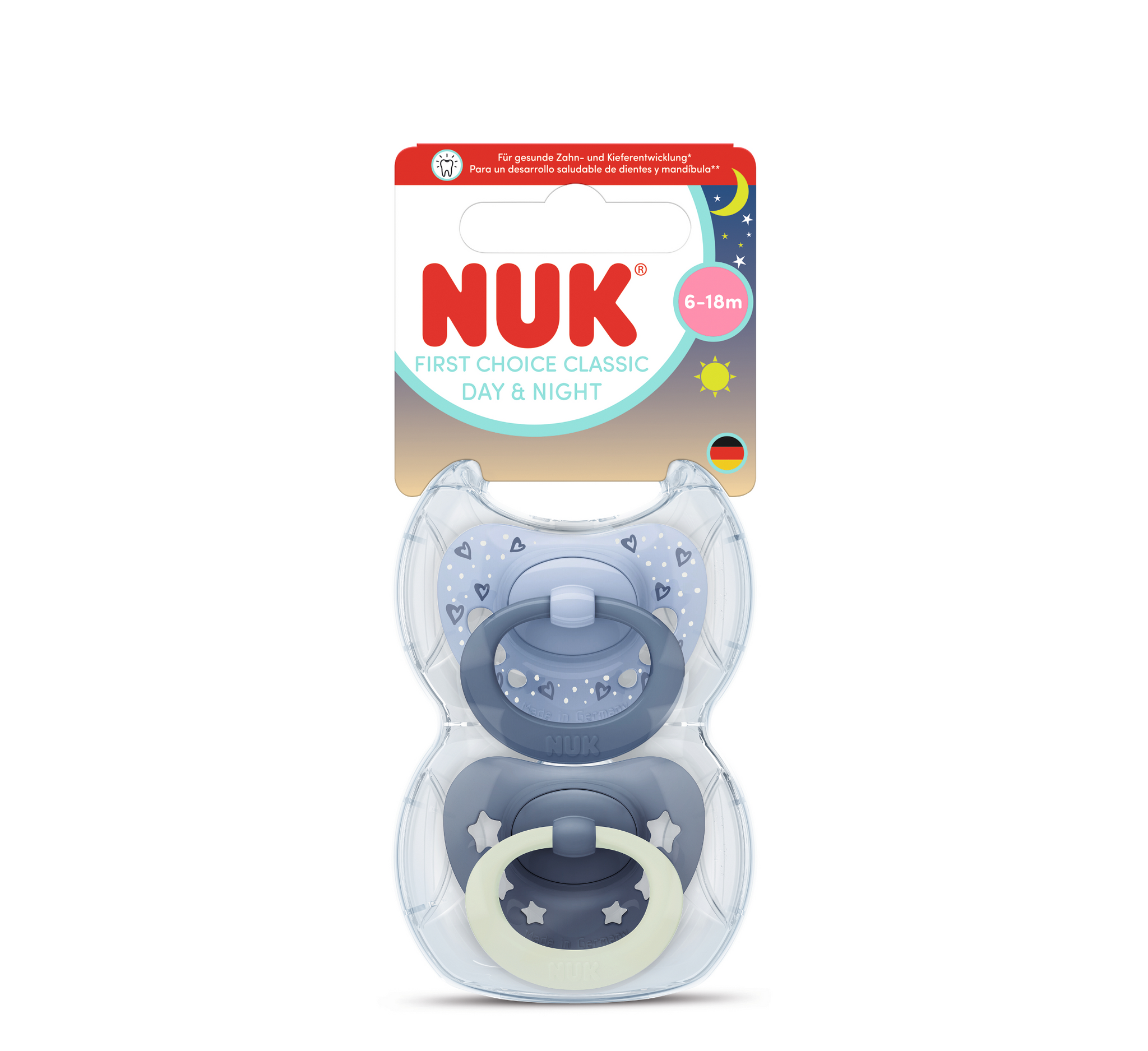 NUK Biberon Rrens Silicone First Choice Classic Day & Night *2pcs
