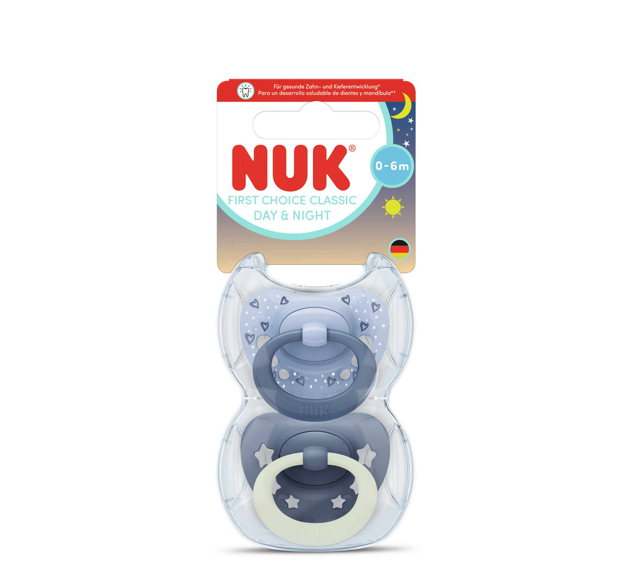 NUK Biberon Rrens Silicone First Choice Classic Day & Night *2pcs