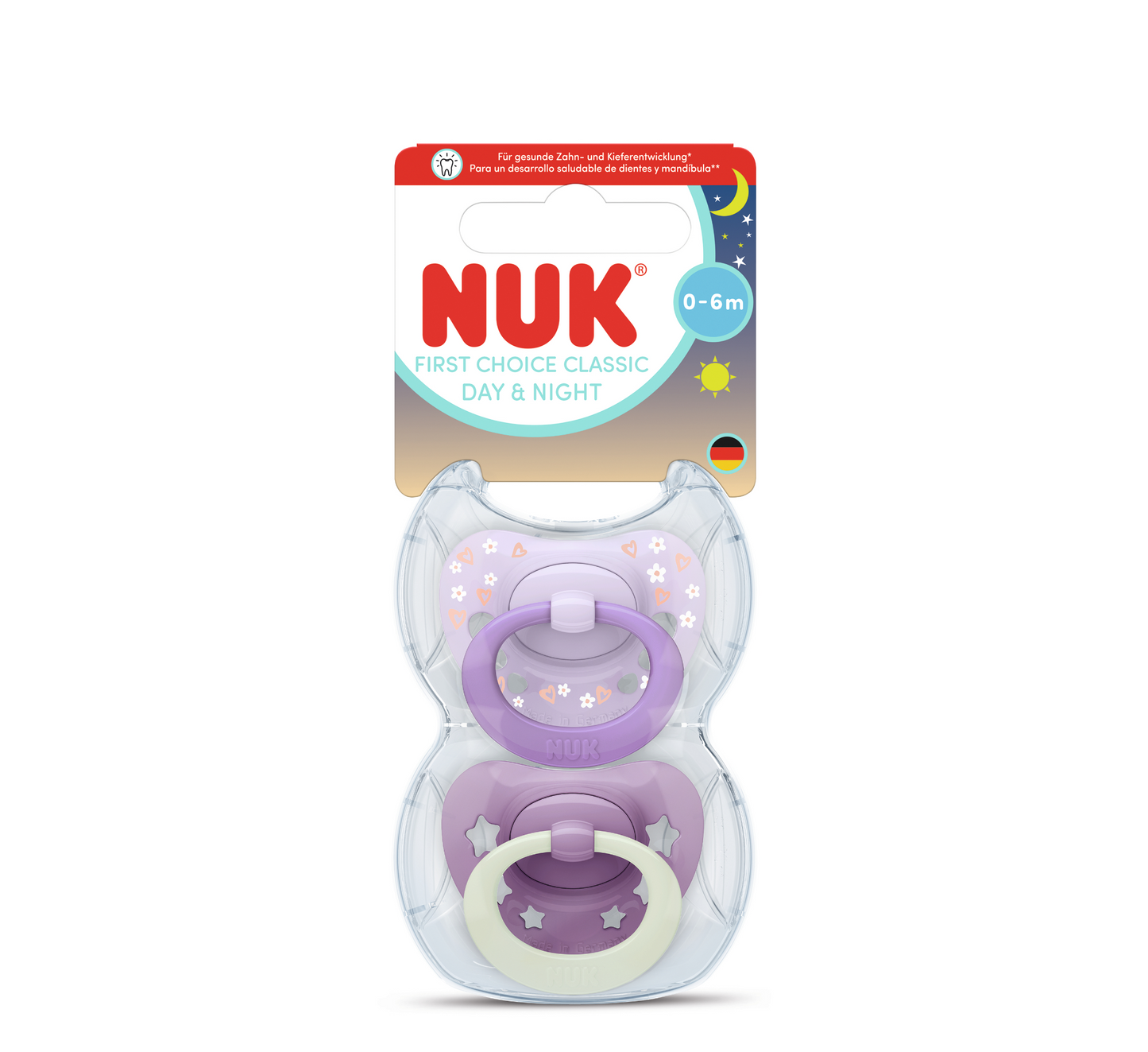 NUK Biberon Rrens Silicone First Choice Classic Day & Night *2pcs