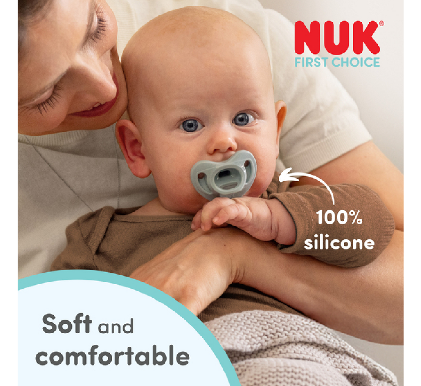 NUK Biberon Rrens Silikon First Choice Soft 0-6 Muajsh