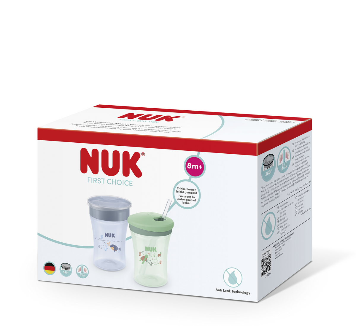 NUK First Choice Set Magic Cup + Action Cup 8M+ (2x230ml)