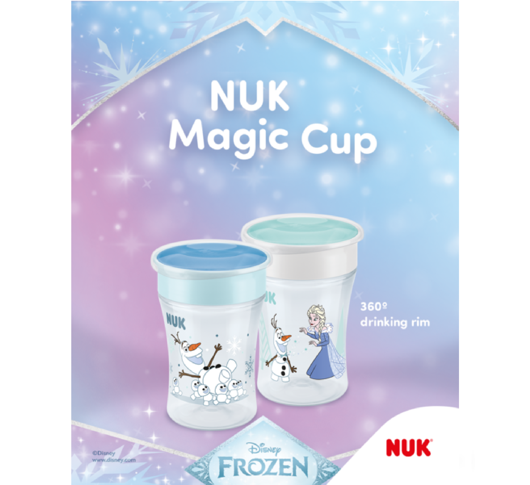 NUK Gotë Magic Cup Frozen 8muajsh+ *250ml