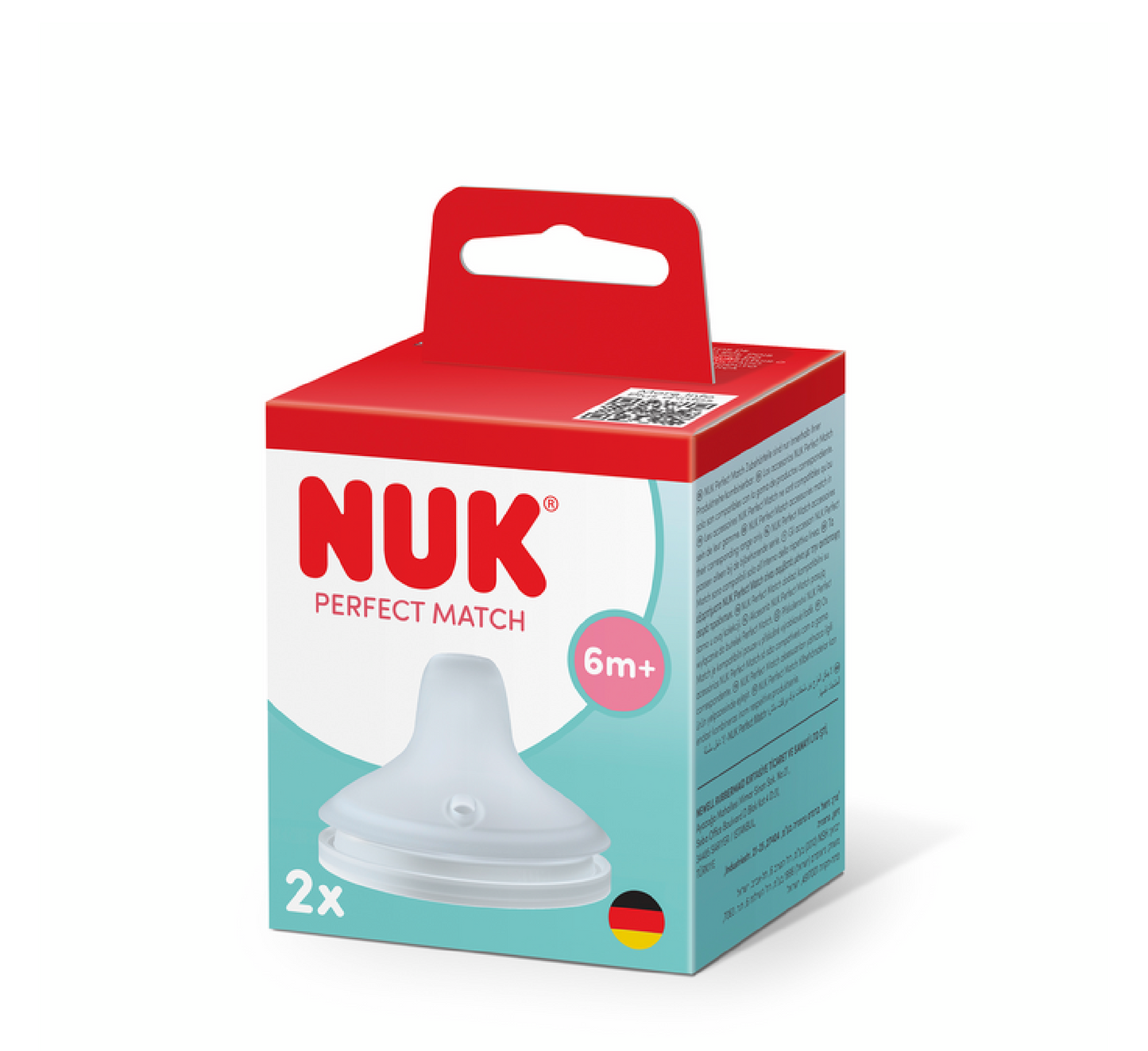 NUK Koke Nderruese (Perfect Match) 6M+ (*2pcs)