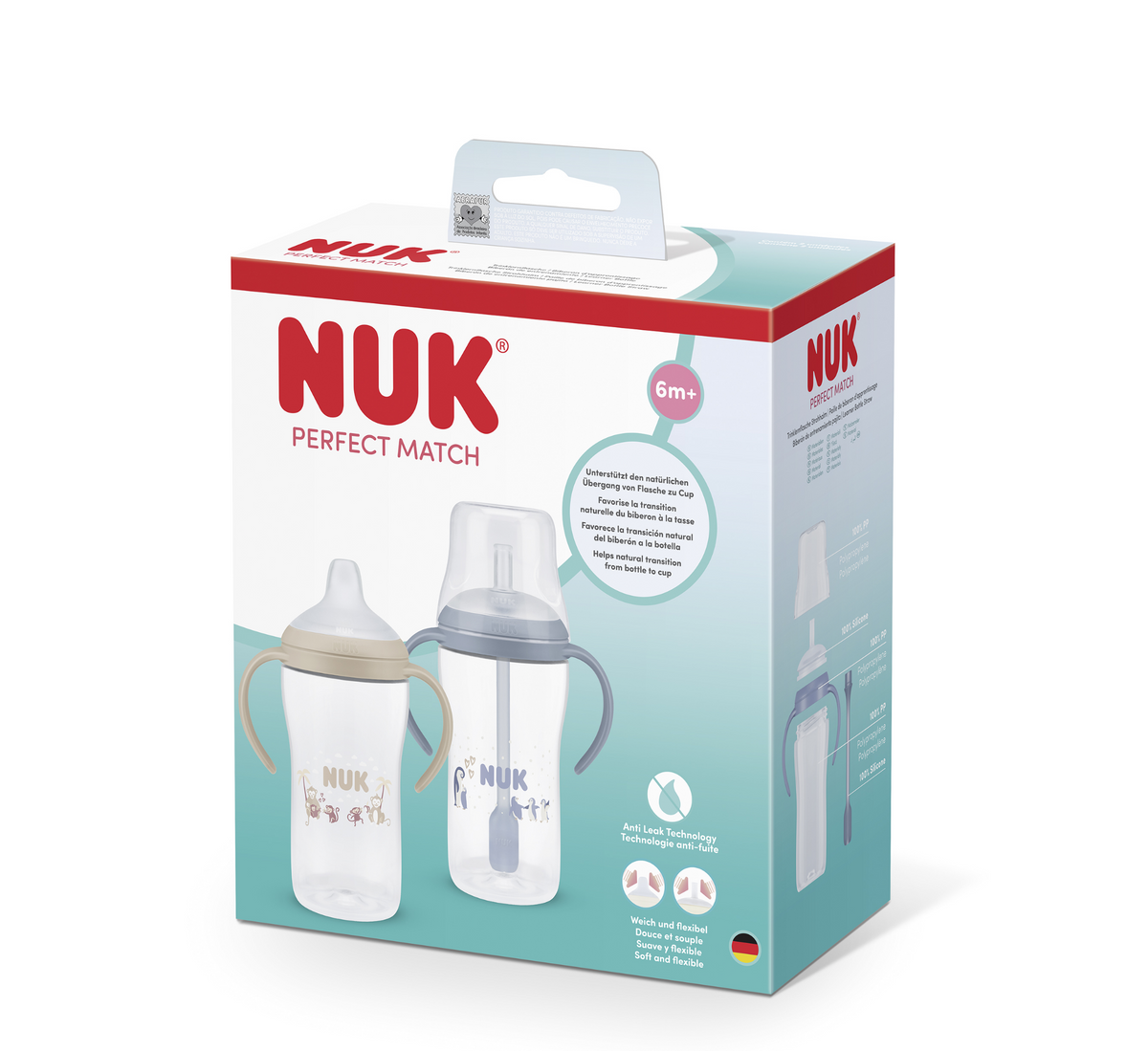 NUK Learner Bottle Perfect Match Set 6-18M (2x260ml)
