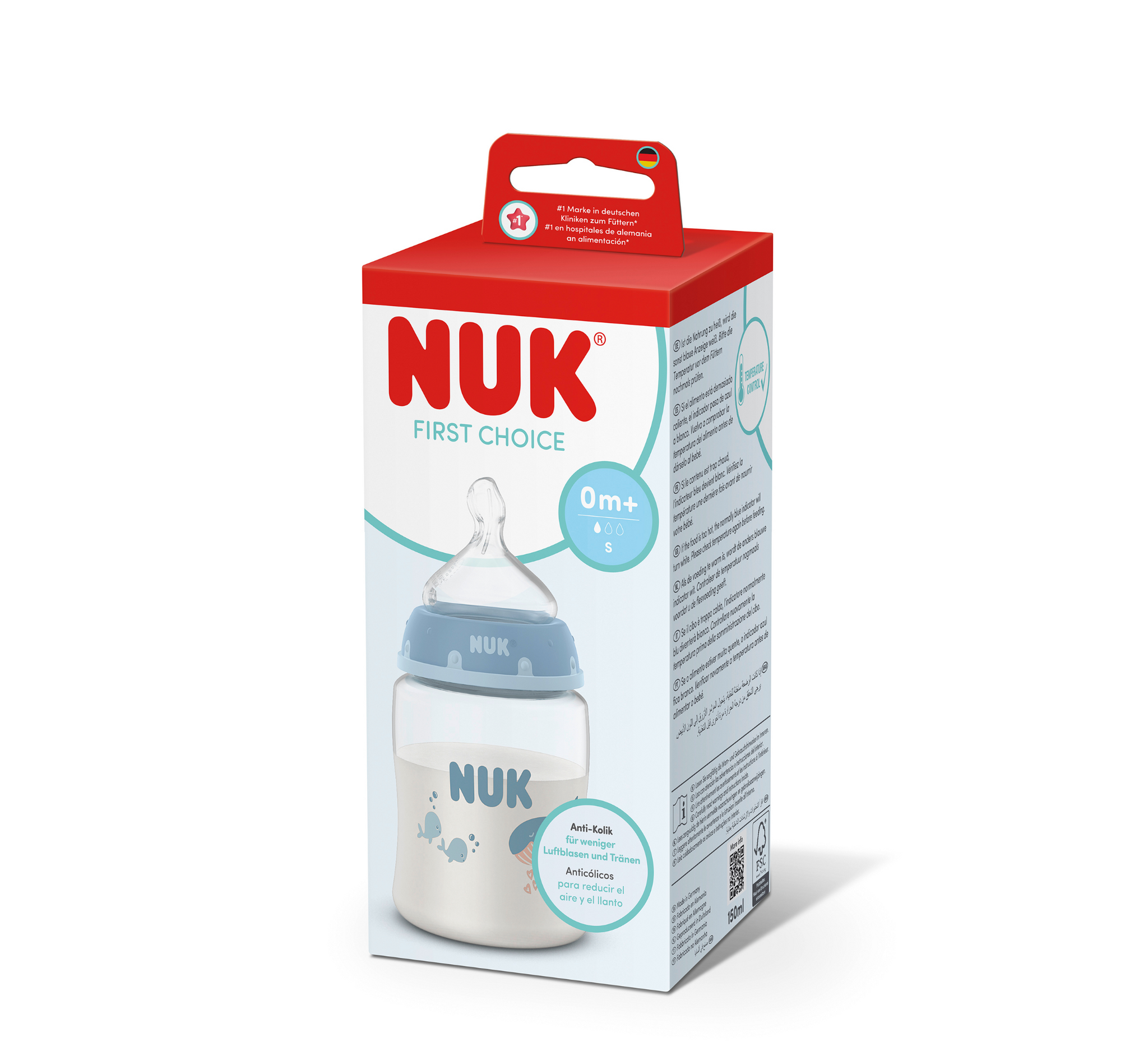 NUK Shishe Plastike First Choice Silicone *150ml