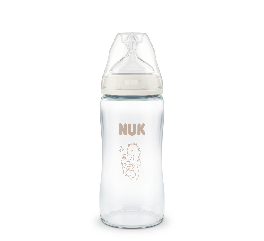 NUK Shishe Qelqi First Choice Silicone 3M+ (Seahorse) *240ml