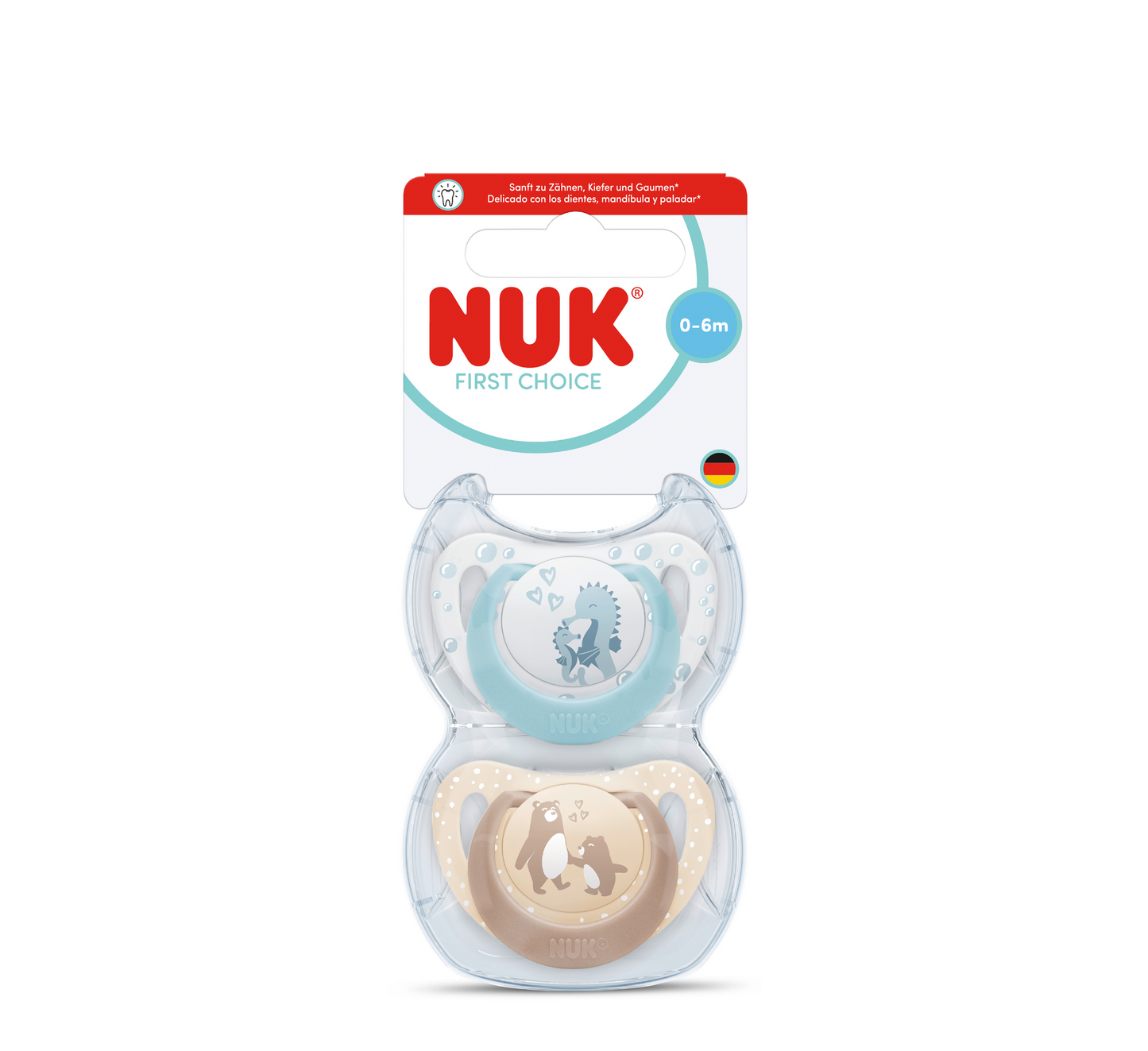 NUK Biberon Rrens First Choice Silicone 0-6 Months *2pcs