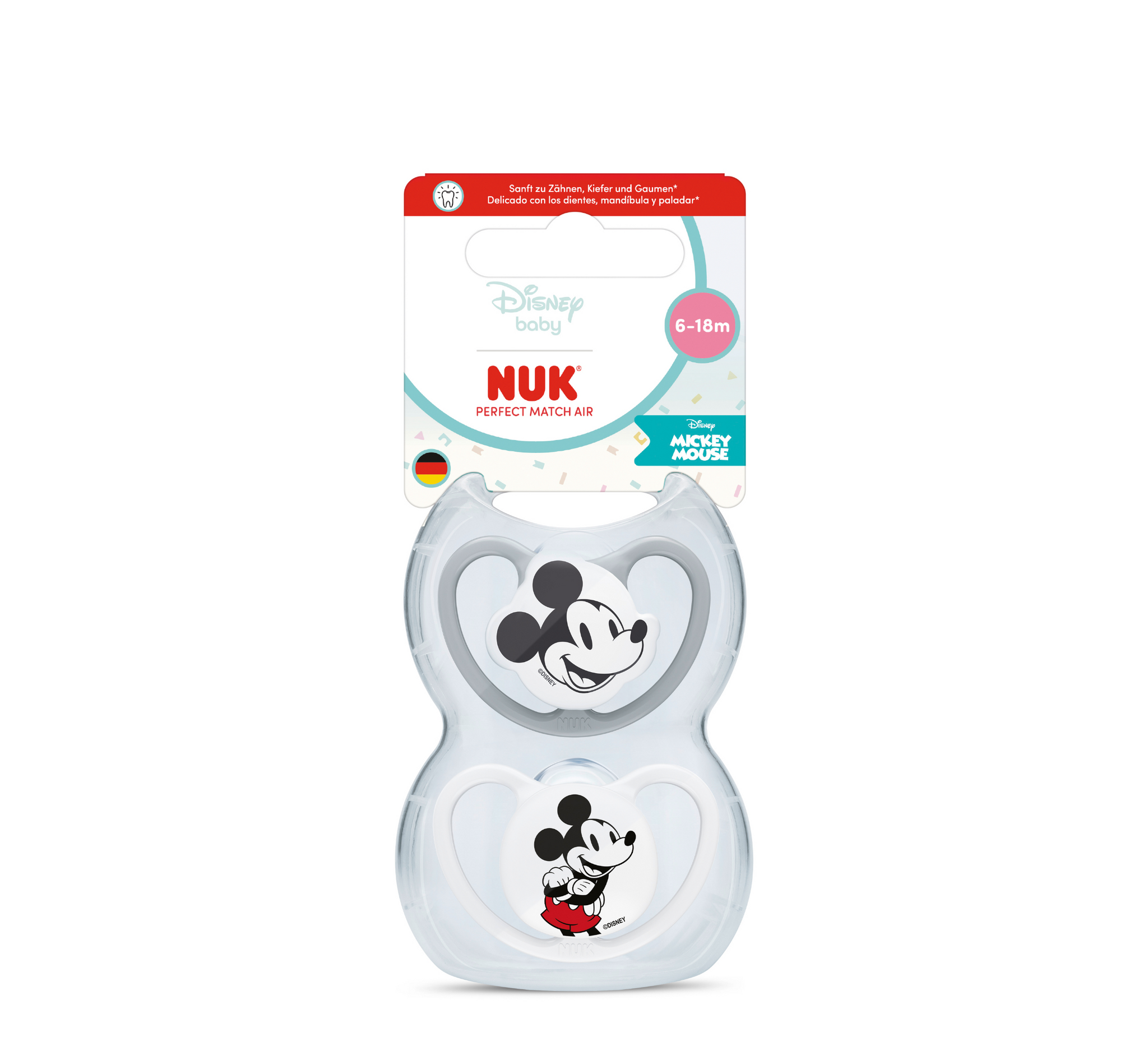 NUK Biberon Rrens Perfect Match Air Mickey Mouse*2pcs