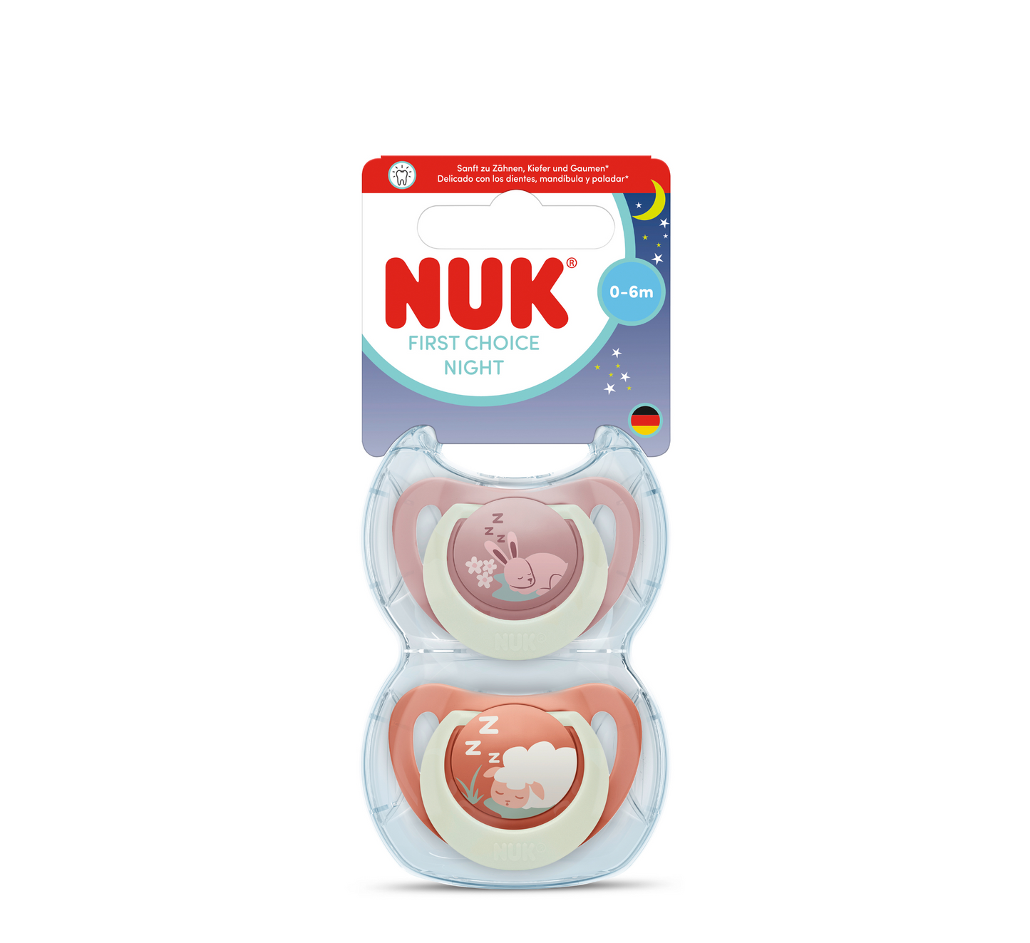 NUK Biberon Rrens Silicone First Choice Night *2pcs