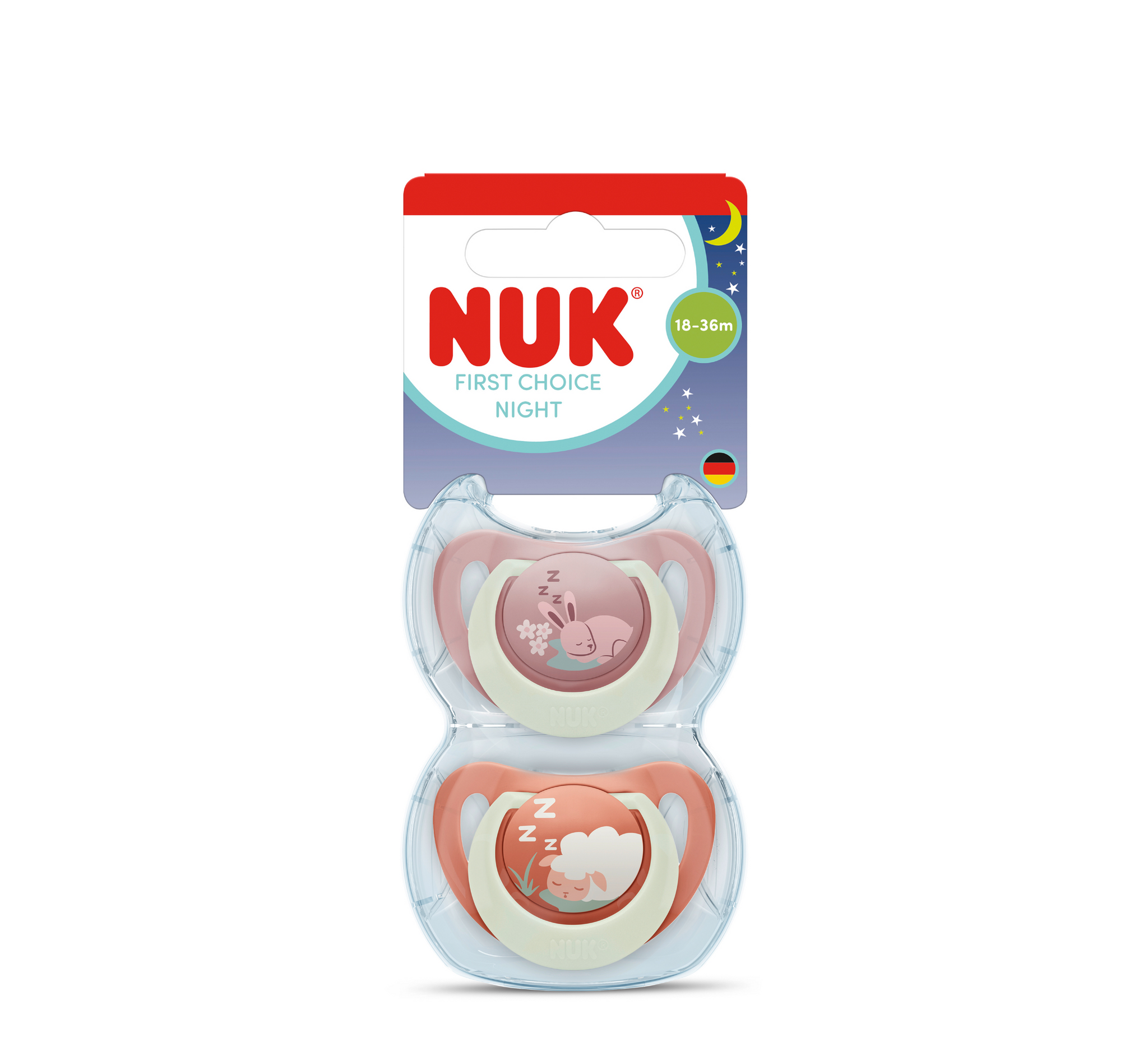 NUK Biberon Rrens Silicone First Choice Night *2pcs