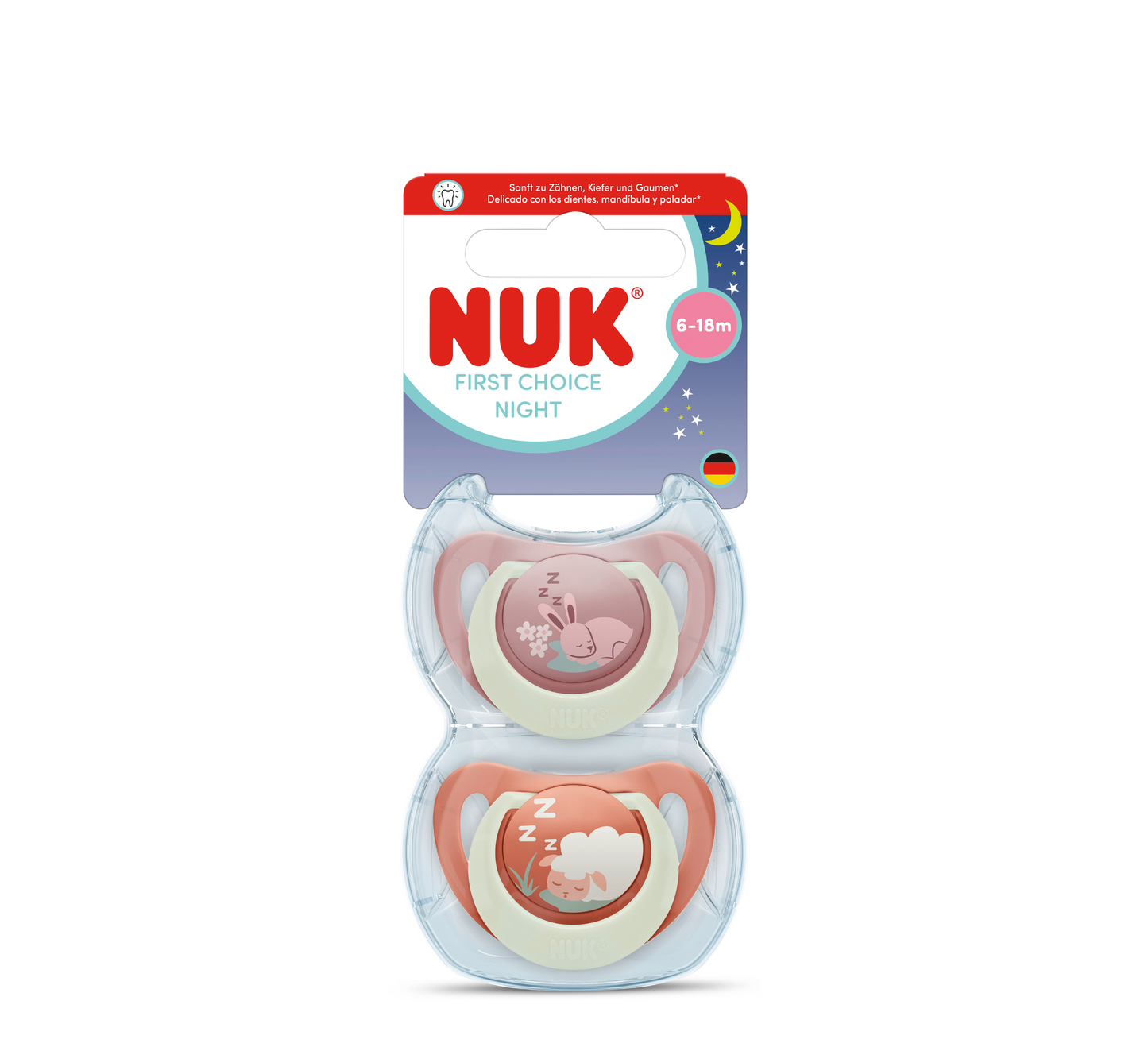 NUK Biberon Rrens Silicone First Choice Night *2pcs